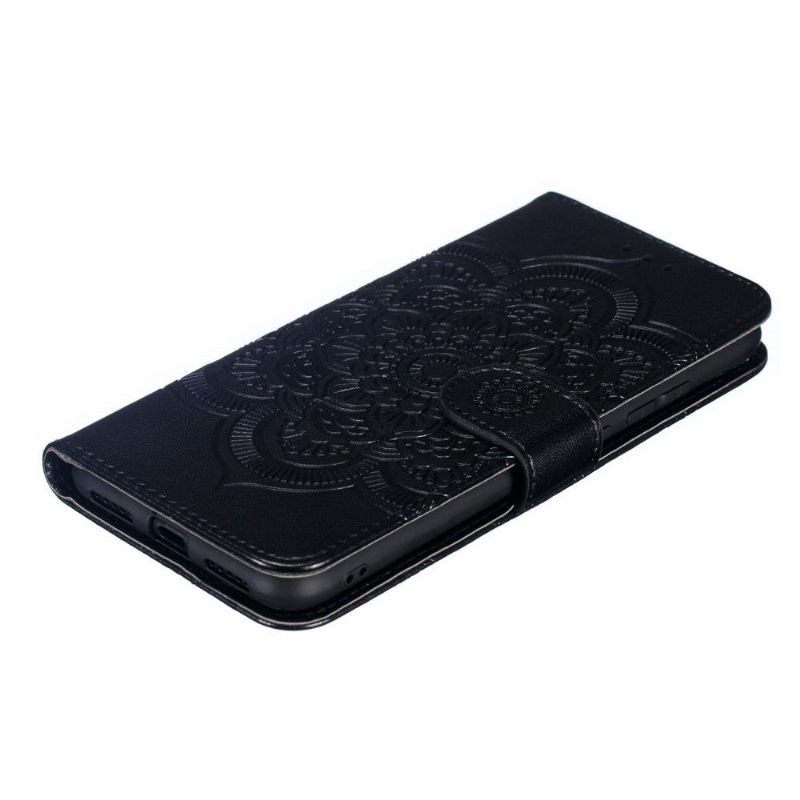 δερματινη θηκη Xiaomi Redmi Note 7 Θήκη Flip Folio With Mandala Lanyard