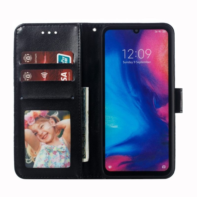 δερματινη θηκη Xiaomi Redmi Note 7 Θήκη Flip Folio With Mandala Lanyard