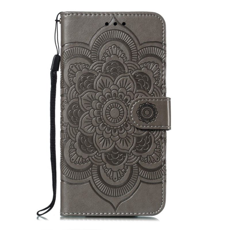 δερματινη θηκη Xiaomi Redmi Note 7 Θήκη Flip Folio With Mandala Lanyard