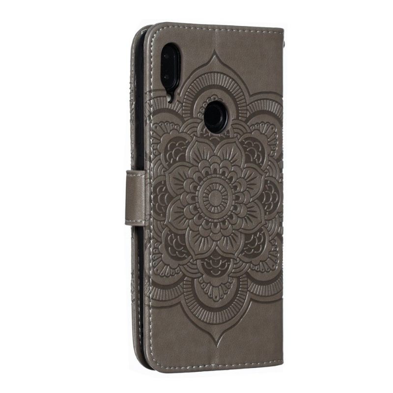 δερματινη θηκη Xiaomi Redmi Note 7 Θήκη Flip Folio With Mandala Lanyard