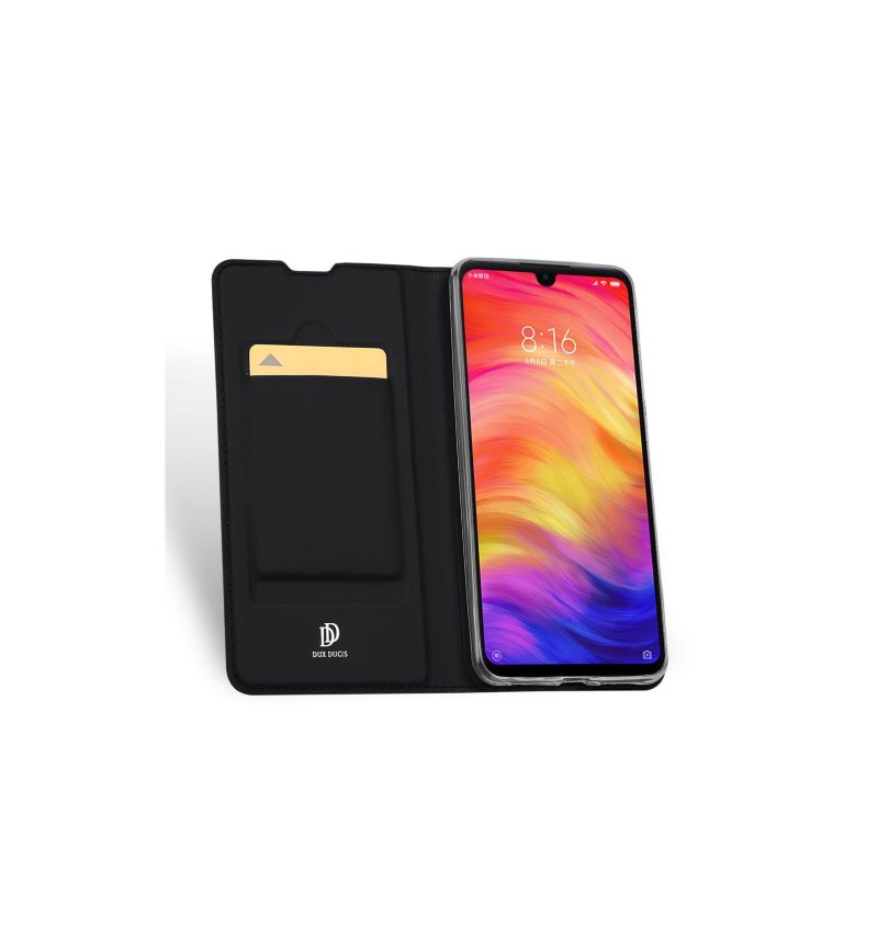 Θήκη Flip Xiaomi Redmi Note 7 Επαγγελματική Απομίμηση Δέρματος