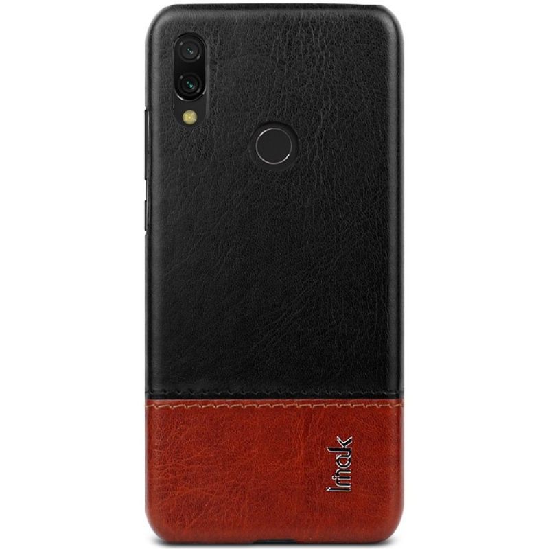 θηκη κινητου Xiaomi Redmi Note 7 Imak Δίχρωμο Imitation Leather - Μαύρο Καφέ