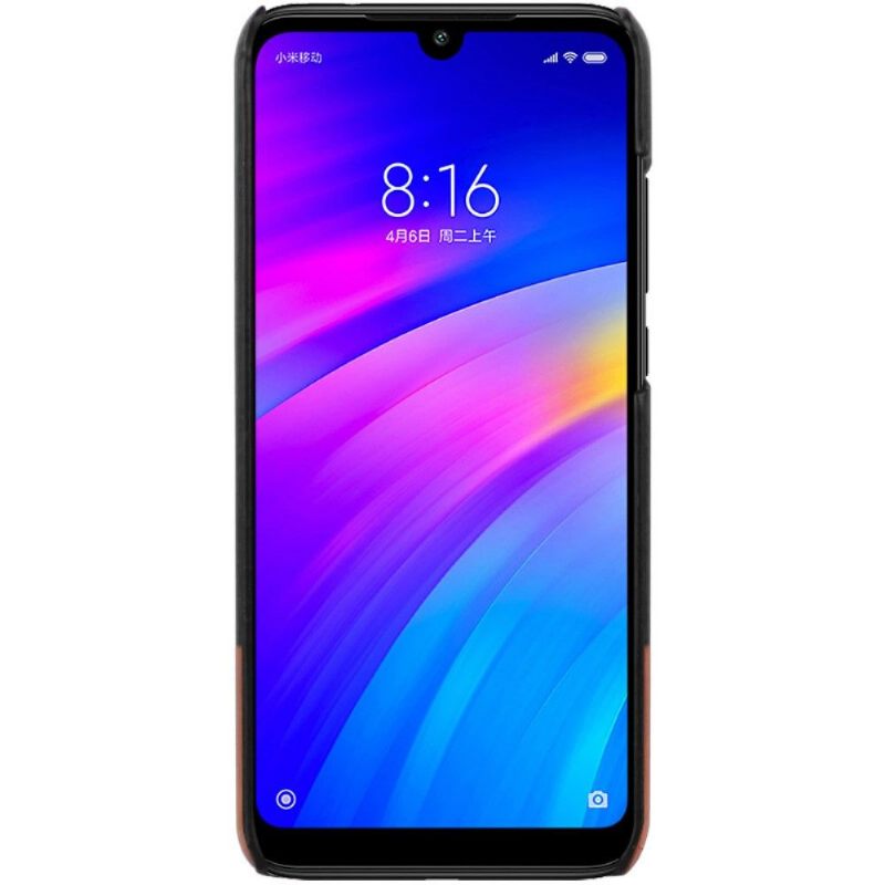 θηκη κινητου Xiaomi Redmi Note 7 Imak Δίχρωμο Imitation Leather - Μαύρο Καφέ