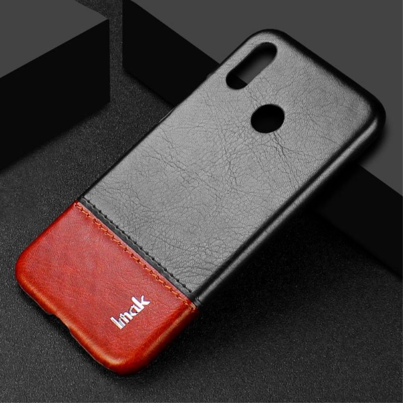 θηκη κινητου Xiaomi Redmi Note 7 Imak Δίχρωμο Imitation Leather - Μαύρο Καφέ