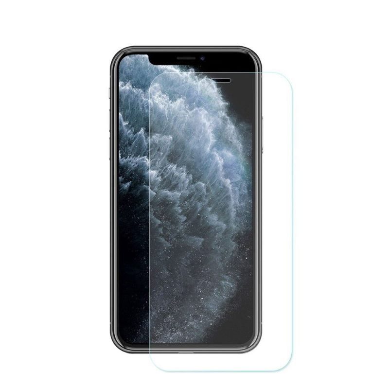 Θήκη iPhone 11 Pro Max Εφέ Καμβά + Μεμβράνη Από Σκληρυμένο Γυαλί