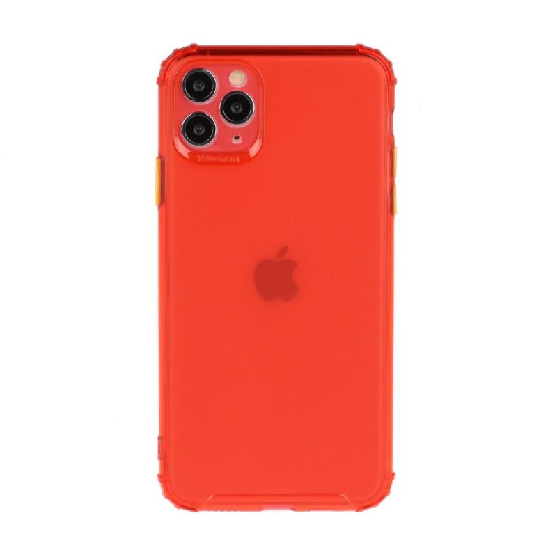 Θήκη iPhone 11 Pro Max Ημιδιάφανο Με Έγχρωμο Κουμπί