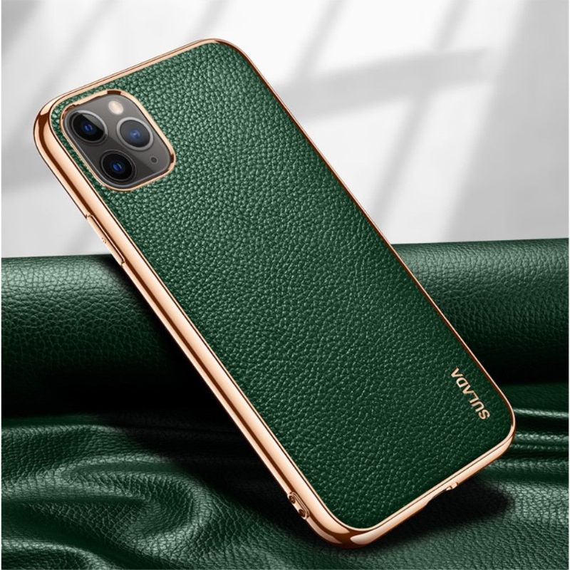 θηκη κινητου iPhone 11 Pro Max Sulada Grained Leather Effect