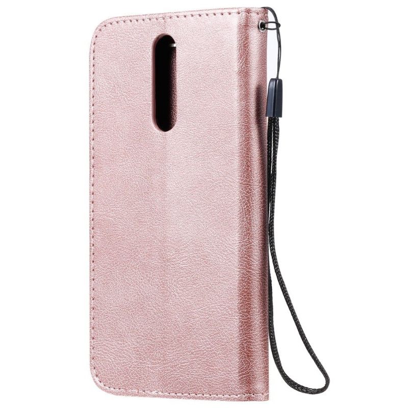 δερματινη θηκη Xiaomi Redmi Note 8 Sylvette Faux Leather Με Λουράκι