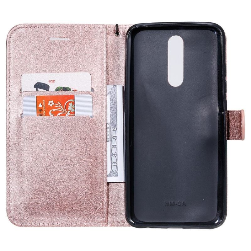 δερματινη θηκη Xiaomi Redmi Note 8 Sylvette Faux Leather Με Λουράκι