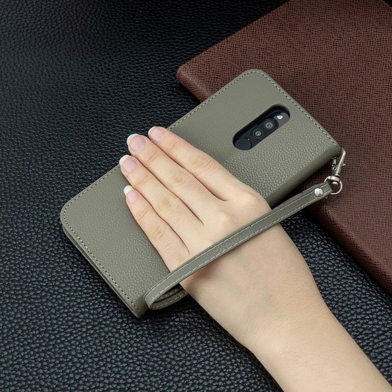 Θήκη Flip Xiaomi Redmi Note 8 δερματινη θηκη Grained Leather Effect Folio