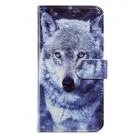 Κάλυμμα Moto G73 5G με κορδονι Lanyard Wolf