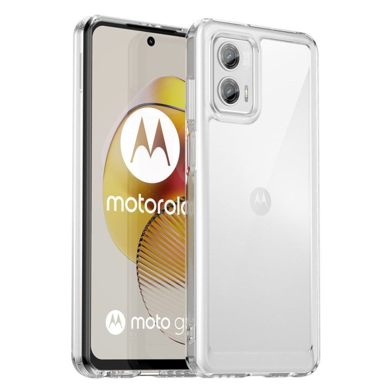 Θήκη Moto G73 5G Διαφανές Υβρίδιο