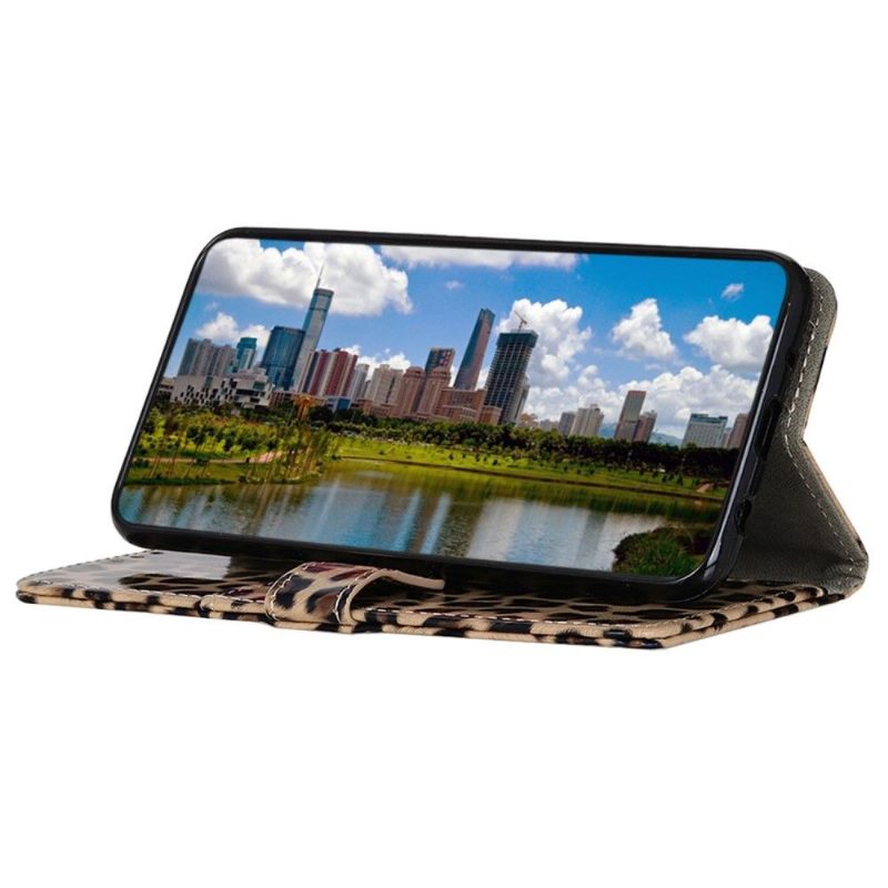 Κάλυμμα Samsung Galaxy M13 Faux Leopard Style