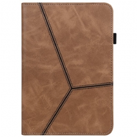 Εξώφυλλο iPad Mini 6 (2021) Leather Effect Lines