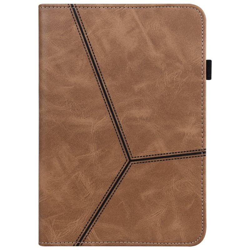 Εξώφυλλο iPad Mini 6 (2021) Leather Effect Lines