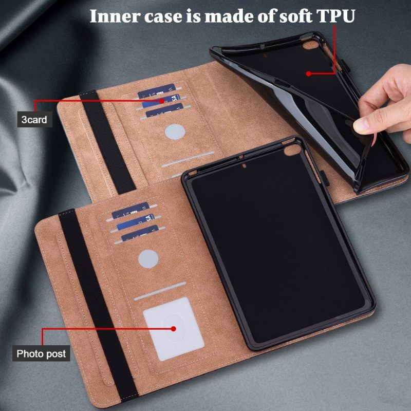 Εξώφυλλο iPad Mini 6 (2021) Leather Effect Lines