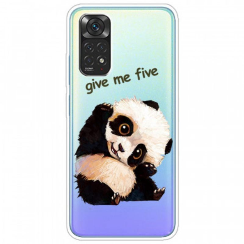 Θήκη Xiaomi Redmi Note 11 / 11S Χωρίς Ραφή Panda Give Me Five