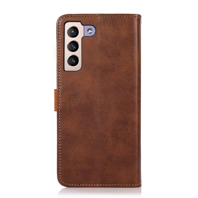 Κάλυμμα Samsung Galaxy S22 Plus 5G Khazneh Bicolor Faux Leather