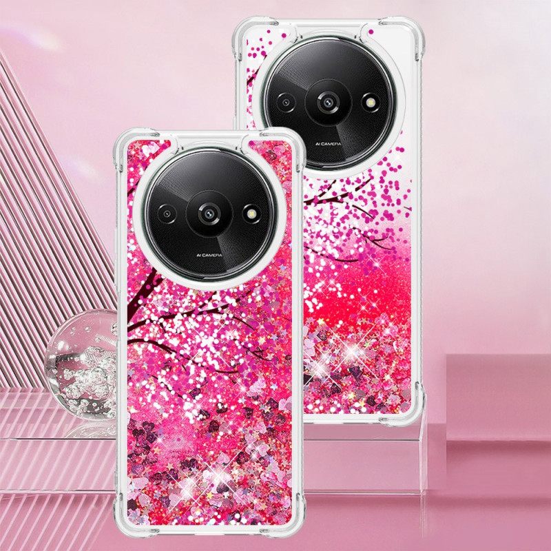 Κάλυμμα Poco C61 Cherry Blossom Glitter