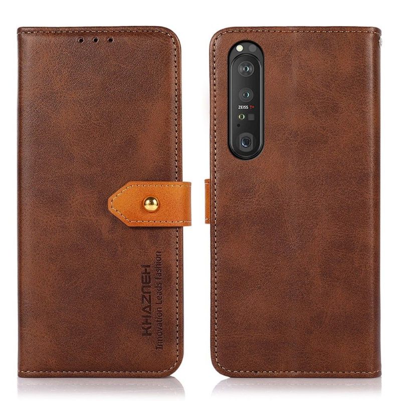 Κάλυμμα Sony Xperia 1 III Khazneh Bicolor Faux Leather