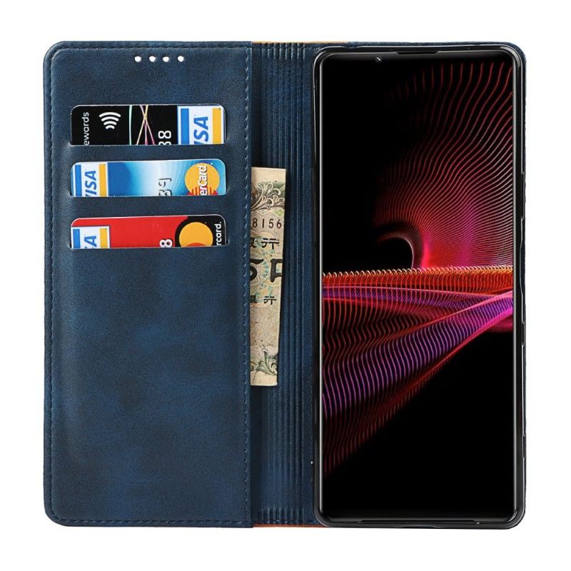 Κάλυμμα Sony Xperia 1 III Lisa Δίχρωμο Faux Leather