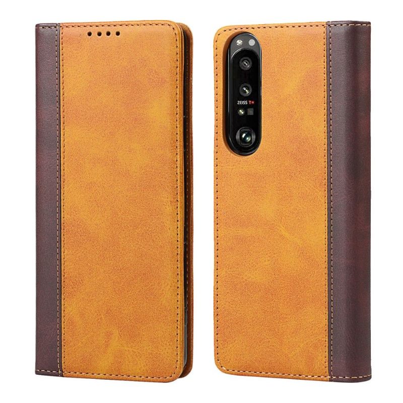 Κάλυμμα Sony Xperia 1 III Lisa Δίχρωμο Faux Leather