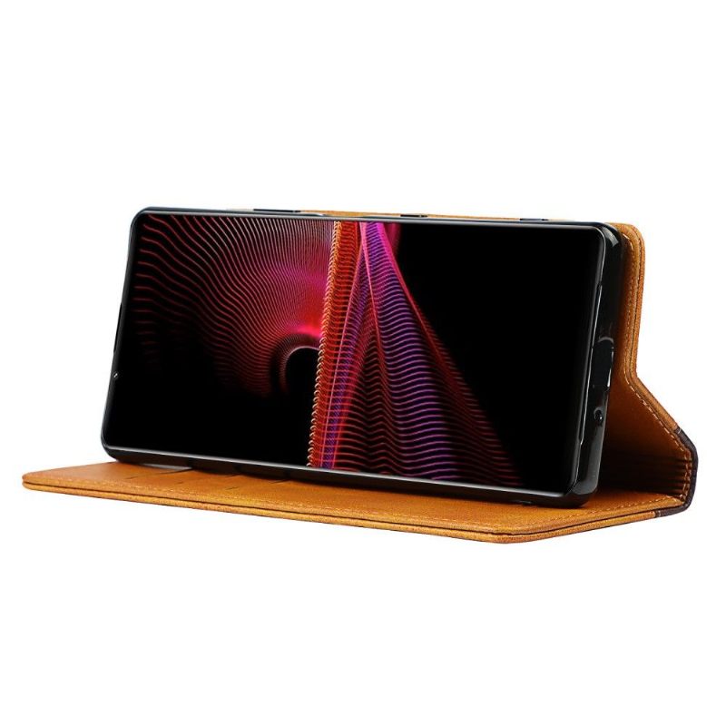 Κάλυμμα Sony Xperia 1 III Lisa Δίχρωμο Faux Leather