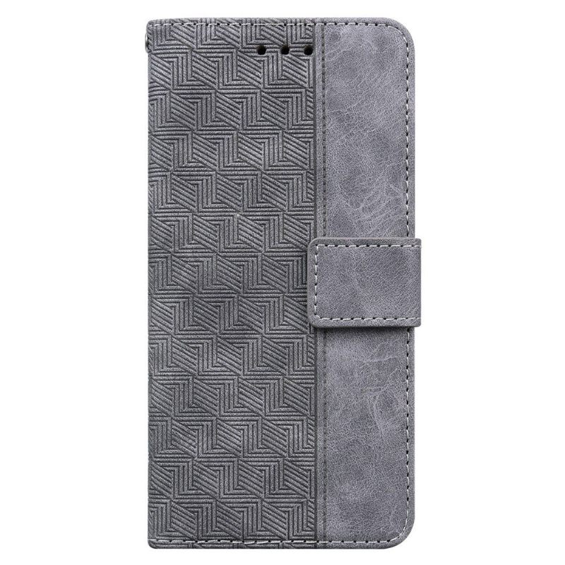 δερματινη θηκη Poco X4 Pro 5G Θήκη Flip Folio Faux Leather Stripes