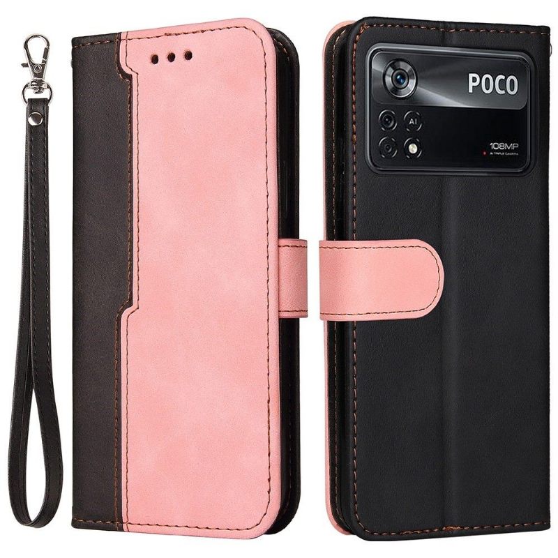 Κάλυμμα Poco X4 Pro 5G Emma Faux Leather Bicolor