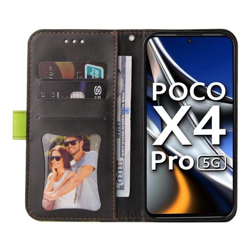 Κάλυμμα Poco X4 Pro 5G Emma Faux Leather Bicolor