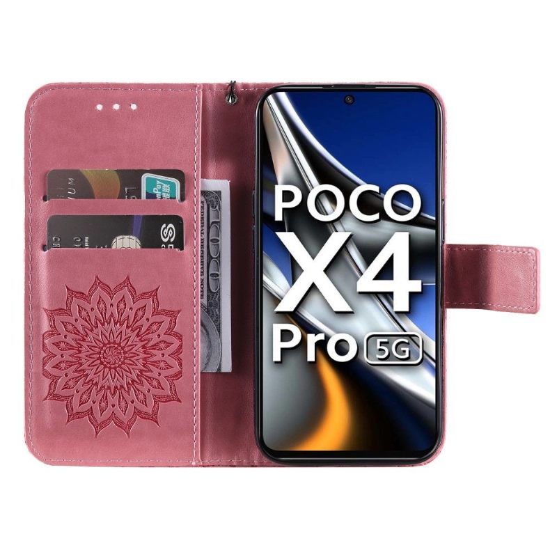 Κάλυμμα Poco X4 Pro 5G με κορδονι Ηλίανθος