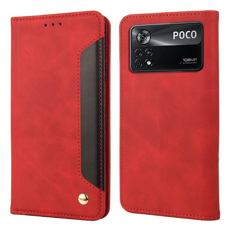 Κάλυμμα Poco X4 Pro 5G πορτοφολι Θήκη Flip Πορτοφόλι Folio Leather Effect