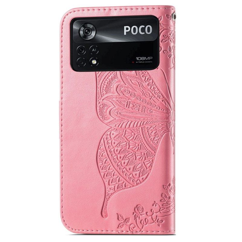 Θήκη Flip Poco X4 Pro 5G Butterfly Relief