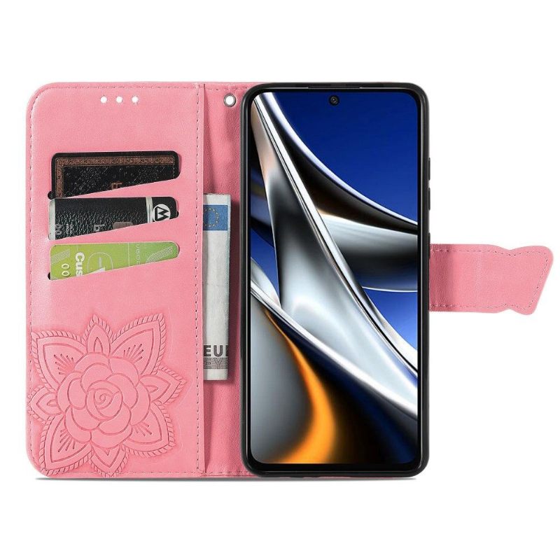 Θήκη Flip Poco X4 Pro 5G Butterfly Relief