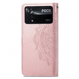 Θήκη Flip Poco X4 Pro 5G Mandala Faux Leather Σειρά 001