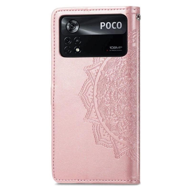 Θήκη Flip Poco X4 Pro 5G Mandala Faux Leather Σειρά 001