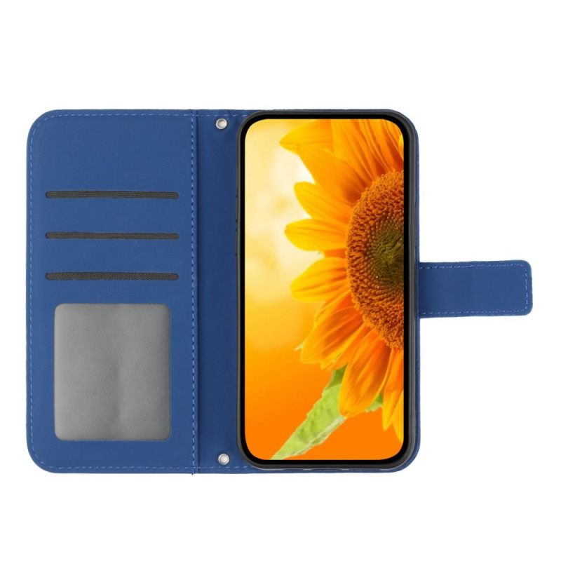 Δερματινη Θηκη Google Pixel 9 Λουράκι Ώμου Sunflower