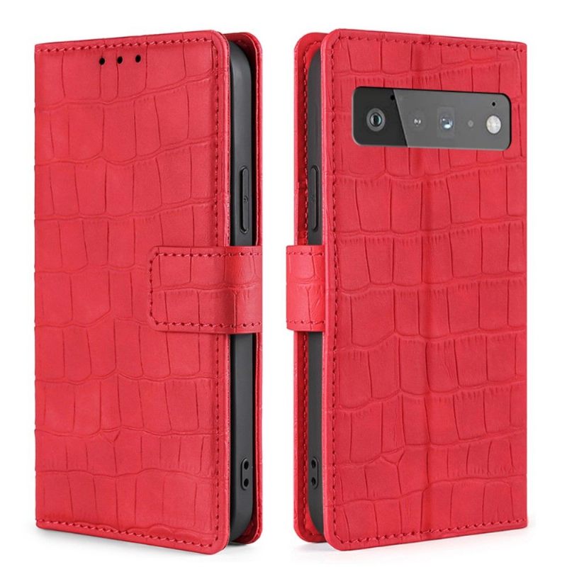 δερματινη θηκη Google Pixel 6 Ana Faux Crocodile Leather