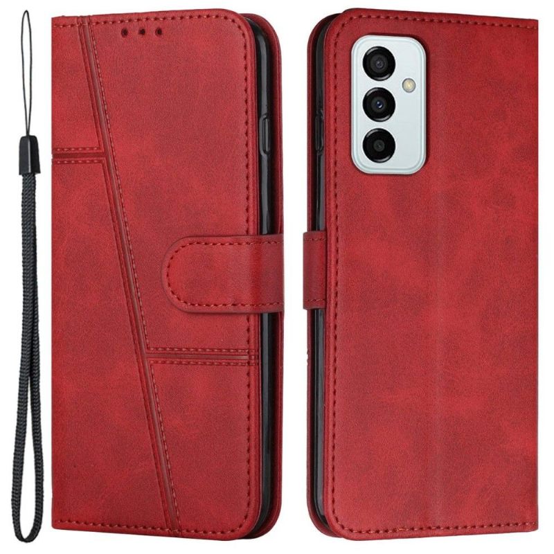 Θήκη Flip Samsung Galaxy M23 5G Lines Retro Leather Effect