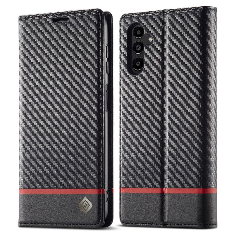 Δερματινη Θηκη Samsung Galaxy A15 Carbon Fiber Lc.imeeke