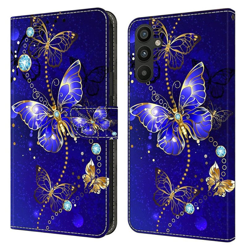 Δερματινη Θηκη Samsung Galaxy A15 Diamond Butterfly