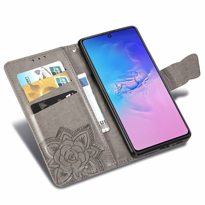 δερματινη θηκη Samsung Galaxy S10 Lite Butterfly Relief