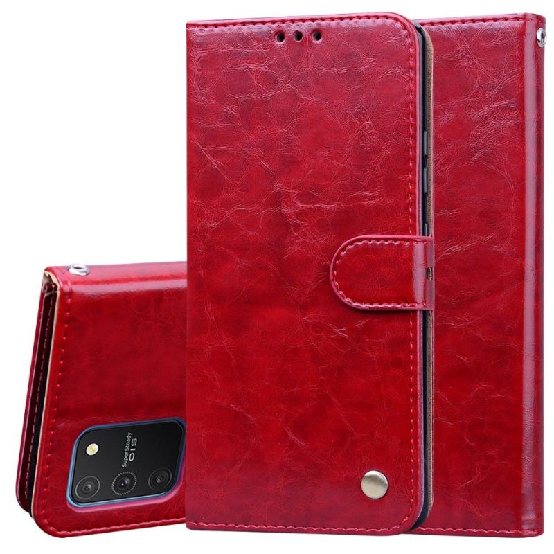 Κάλυμμα Samsung Galaxy S10 Lite Deluxe Vintage Leather Effect