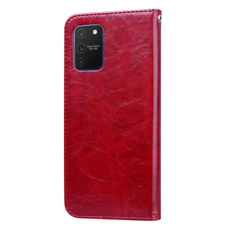 Κάλυμμα Samsung Galaxy S10 Lite Deluxe Vintage Leather Effect