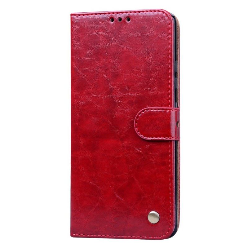 Κάλυμμα Samsung Galaxy S10 Lite Deluxe Vintage Leather Effect