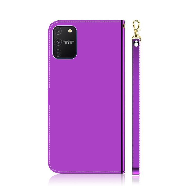 Κάλυμμα Samsung Galaxy S10 Lite Εφέ Καθρέφτη Από Συνθετικό Δέρμα