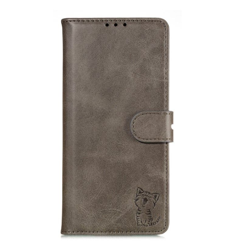 Θήκη Flip Samsung Galaxy S10 Lite Matte Leather Effect Kitten