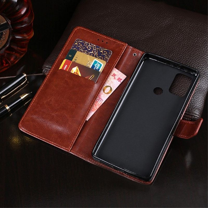 Κάλυμμα Motorola Moto G50 Θήκη Flip Idewei Folio Leather Effect