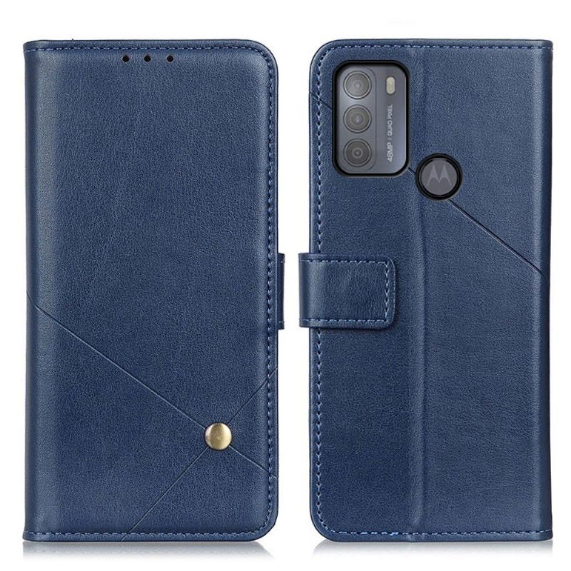 Θήκη Flip Motorola Moto G50 δερματινη θηκη Faux Leather Flap Με Πριτσίνι