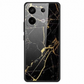 Κάλυμμα Poco X6 5g Gold Grain Tempered Glass